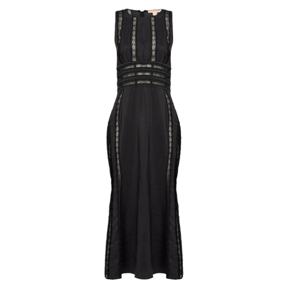 Black Lace-Trim Maxi Dress - Women